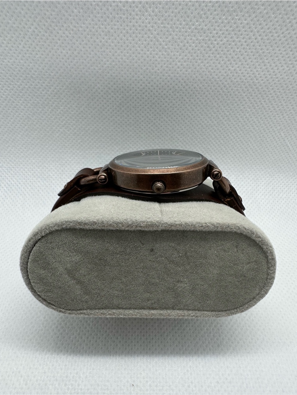 Fossil Georgia Women’s Watch with Brown Dial Bronzed Case and Leather Band - Picture 2 of 8
